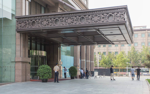 荷华明城大厦正门